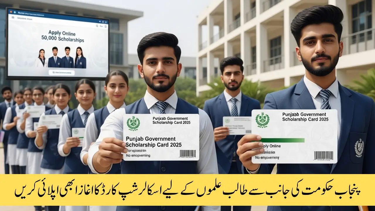 Punjab Government Scholarship Card Program 2025 – Apply Online for 50,000 Student Scholarships